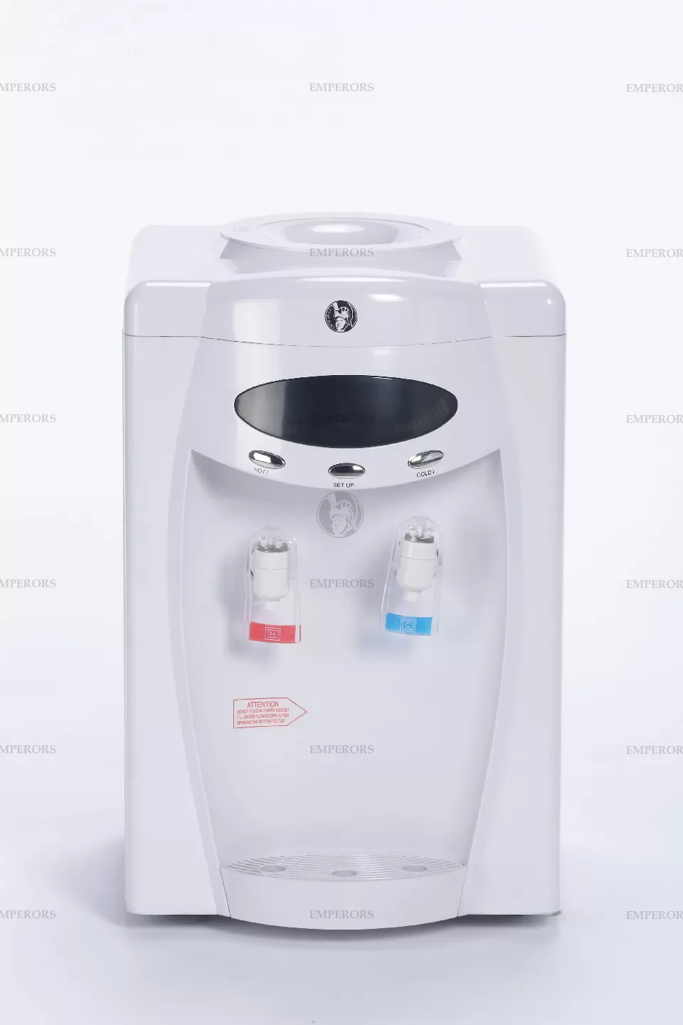 V208 szürke, fehér DIGITÁLIS kijelzővel asztali kompresszoros 2 csapos